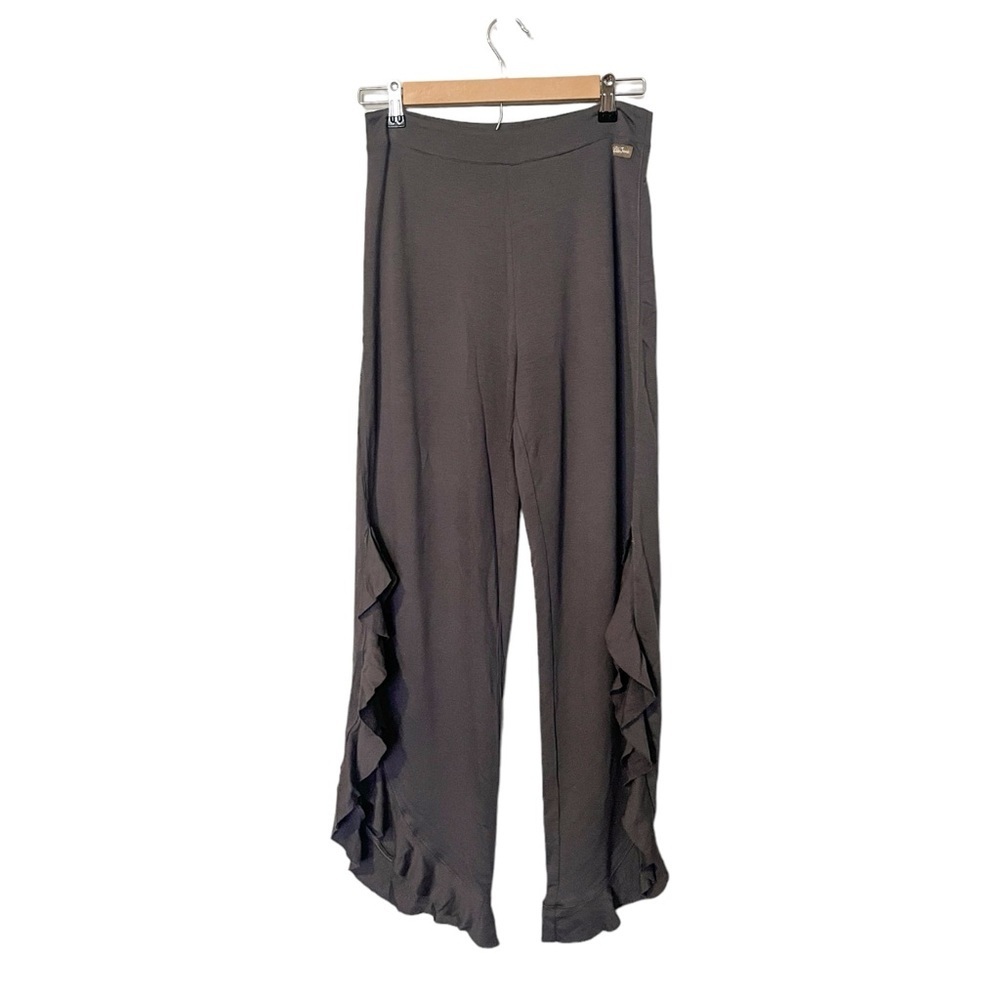 Matilda Jane Cascading Ruffle Leggings Pants - Grey